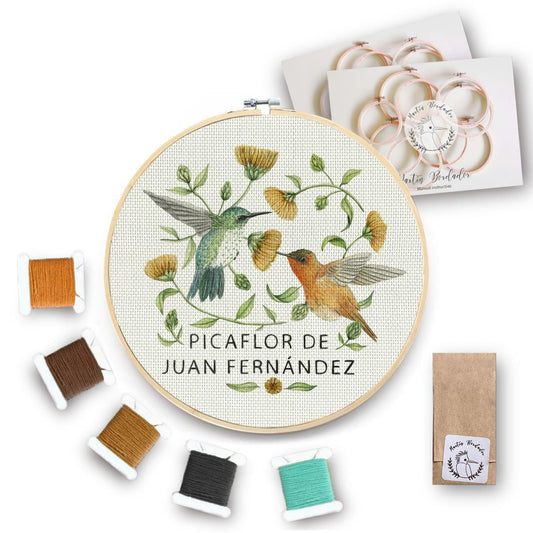 Kit para Bordar - Picaflor de Juan Fernandez