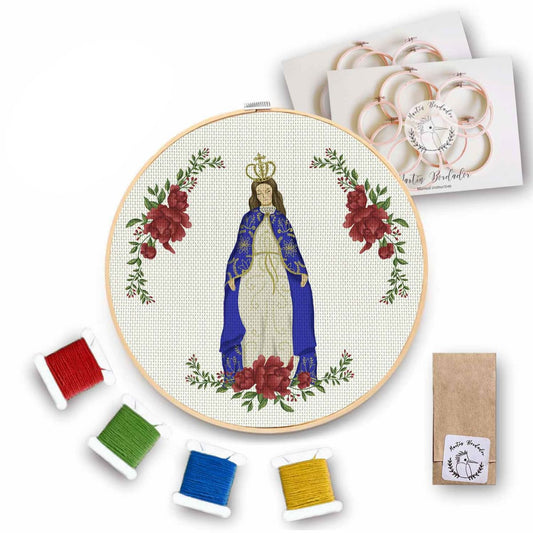 Kit para Bordar - Virgen de lo Vasquez