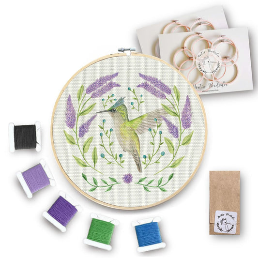 Kit para Bordar - Colibri Crestado