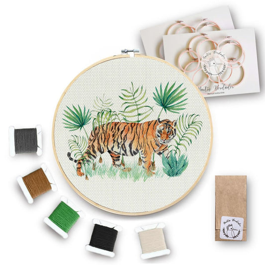 Kit para Bordar - Tigre